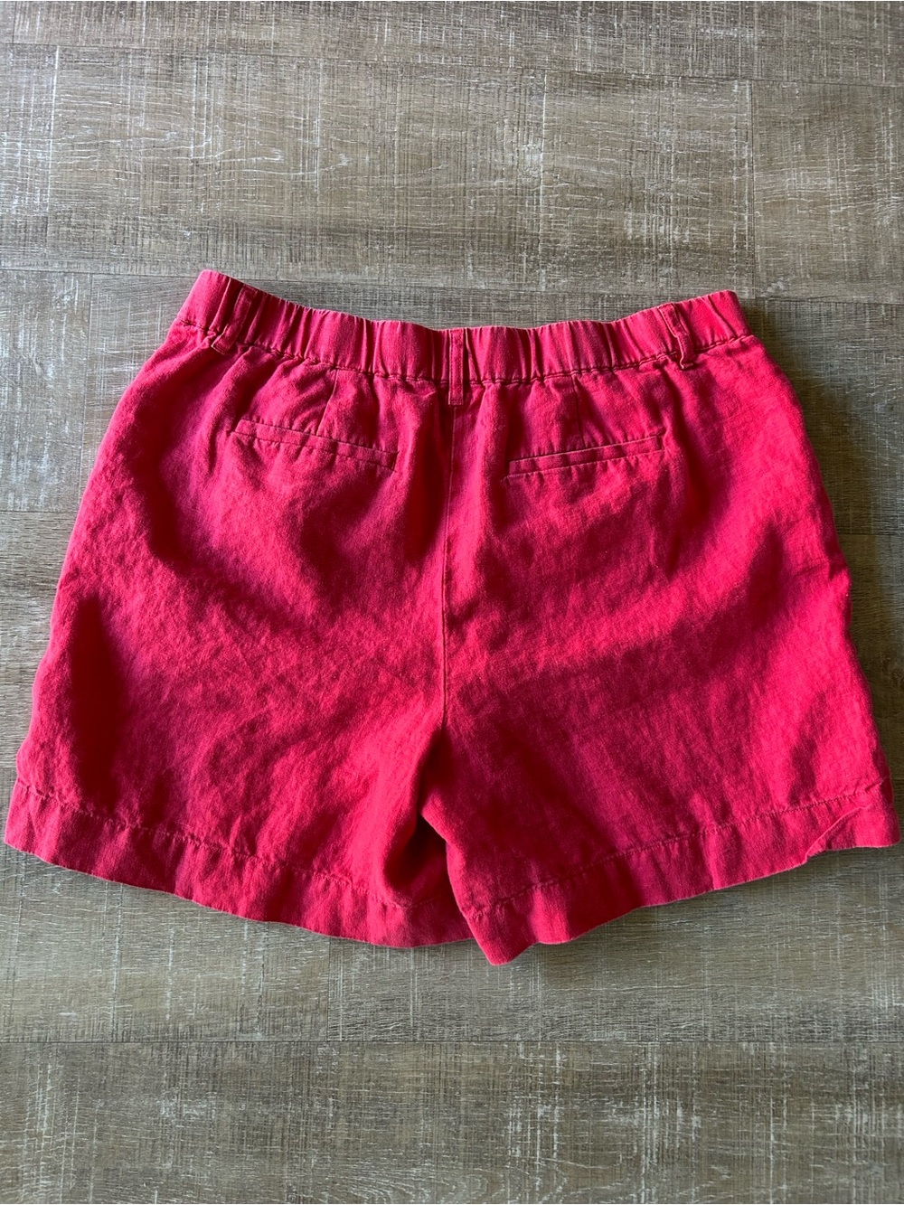 ▶️ J Jill 100% Linen Coral Red Pull On Shorts
Elastic Waist Pockets Size M - Picture 5 of 10